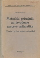 Metodski priručnik za izvođenje nastave aritmetike