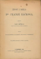 Život i djela dr. Franje Račkoga