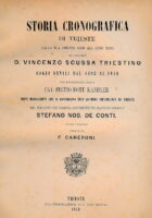 Storia Cronografica di Trieste dalla sua origine