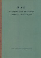 Rad JAZU, knjiga 321/1960