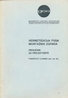 Hermetizacija fuga montažnih zgrada