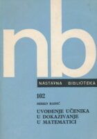 Uvođenje učenika u dokazivanje u matematici