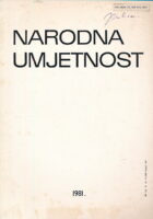 Narodna umjetnost knjiga 18/1981