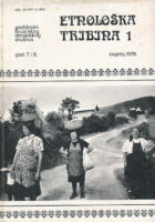 Etnološka tribina 1/1978
