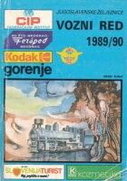 JŽ Vozni red 1989/90