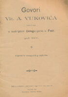 Govori viteza Ante Vukovića