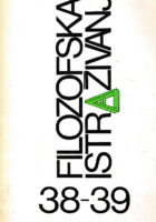 Filozofska istraživanja 38-39/1990