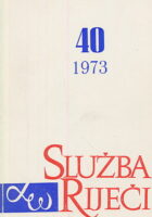 Služba riječi 40/1973