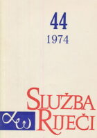 Služba riječi 44/1974