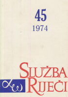 Služba riječi 45/1974