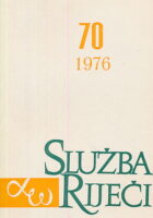 Služba riječi 70/1976