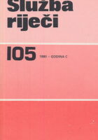 Služba riječi 105/1980