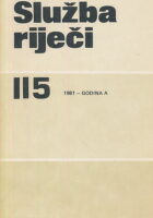 Služba riječi 115/1981