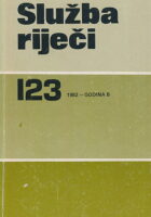 Služba riječi 123/1982
