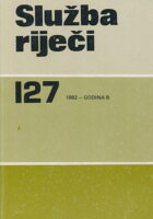 Služba riječi 127/1982