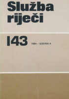 Služba riječi 143/1984
