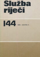 Služba riječi 144/1984
