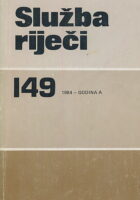 Služba riječi 149/1984