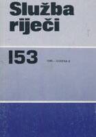 Služba riječi 153/1985