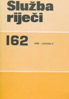 Služba riječi 162/1986