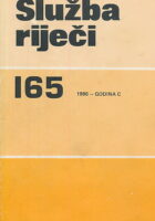 Služba riječi 165/1986