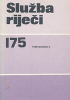 Služba riječi 175/1989