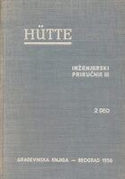 Hütte inženjerski priručnik, III. knjiga, II. deo