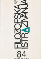 Filozofska istraživanja 84/2002