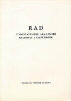 Rad JAZU 383/1979