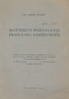 Matoševo poznavanje francuske književnosti