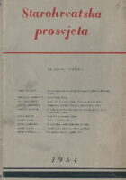 Starohrvatska prosvjeta, serija III. sv. 3/1954