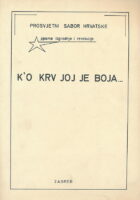 Ko krv joj je boja...