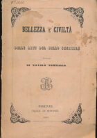 Bellezza e civilta delle arti e del bello sensibile