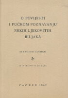O povijesti i pučkom poznavanju nekih ljekovitih biljaka