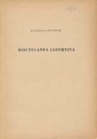 Miscellanea Jadertina