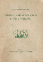 Prilog planinarskoj karti Risnjak-Snježnik
