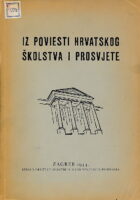 Iz poviesti hrvatskog školstva i prosvjete