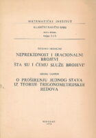 Neprekidnost i iracionalni brojevi - šta su i čemu služe?