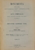 Monumenta spectantia historiam Slavorum Meridionalium volumen XLI