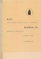 Rad JAZU 391/1981
