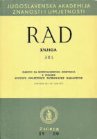 Rad JAZU 384/1980