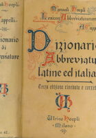 Dizionario di abbreviature latine ed italiane