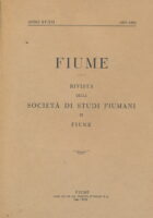 Fiume : rivista semestrale della Societa di Studi Fiumani in Fiume ANNO XV-XVI 1937-1938
