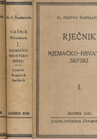 Rječnik njemačko-hrvatskosrpski I-II