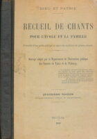 Recueil de chants pour l'école et la famille