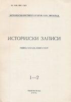 Istorijski zapisi 1-2/1978