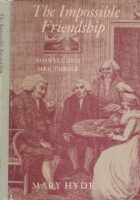 The Impossible Friendship: Boswell and Mrs. Thrale