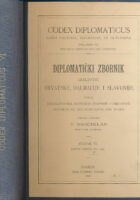 Codex diplomaticus Regni Croatiae, Dalmatiae et Slavoniae / Diplomatički zbornik Kraljevine Hrvatske, Dalmacije i Slavonije VI.