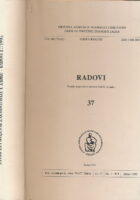 RADOVI Zavoda za povijesne znanosti HAZU u Zadru. svezak 37