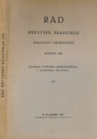 Rad HAZU. Knjiga 276/1943